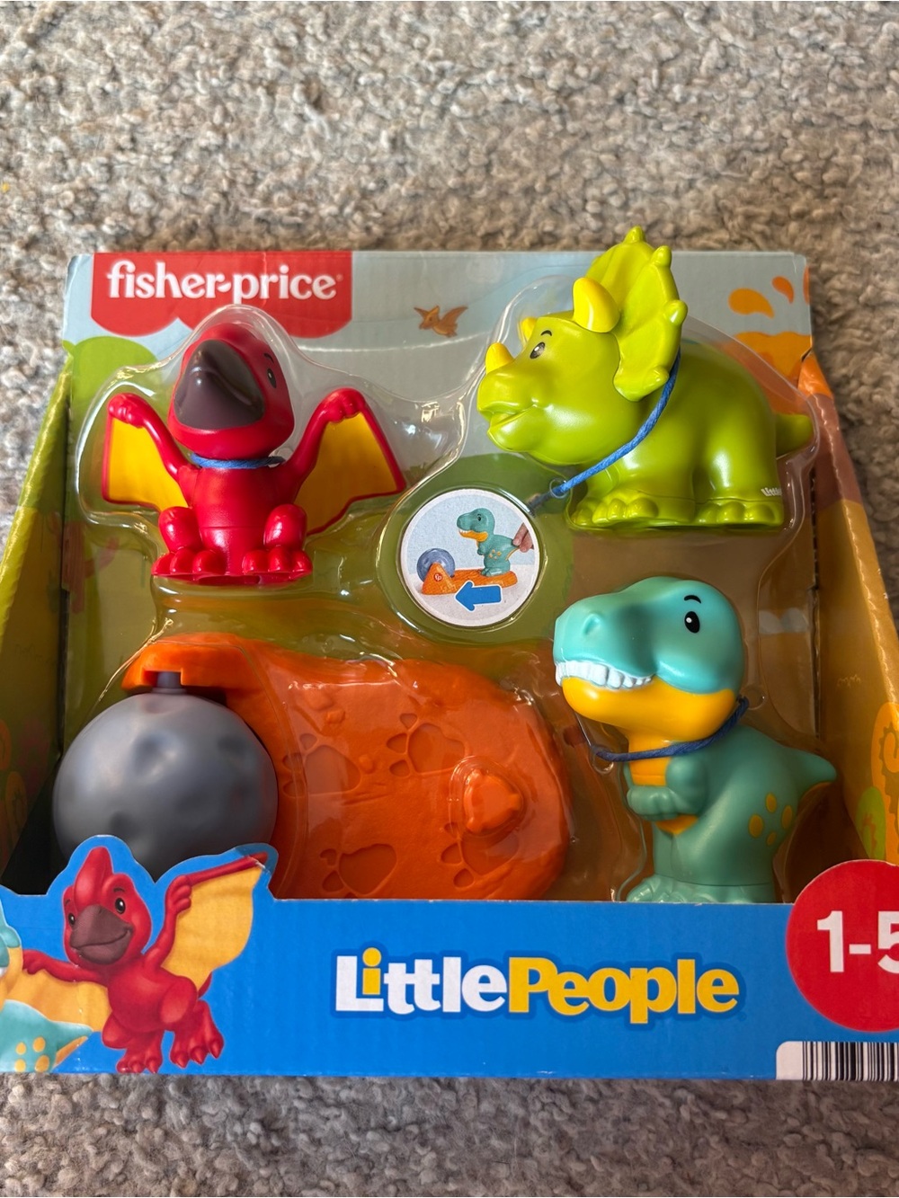 Fisher-Price Little People - Friendly Dinosaur Figures Pack Set of 3 - 2024 NEW